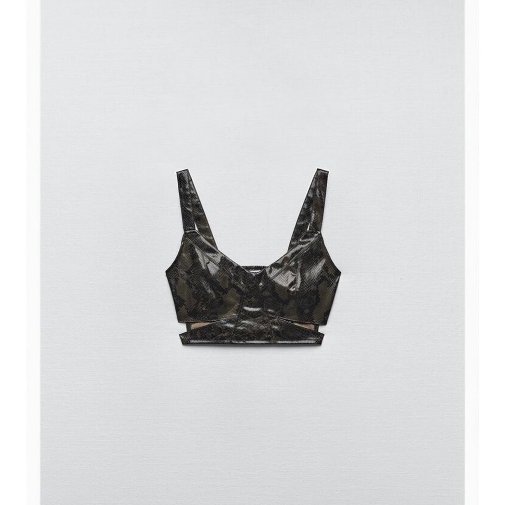 Zara snake  Cut Out Top